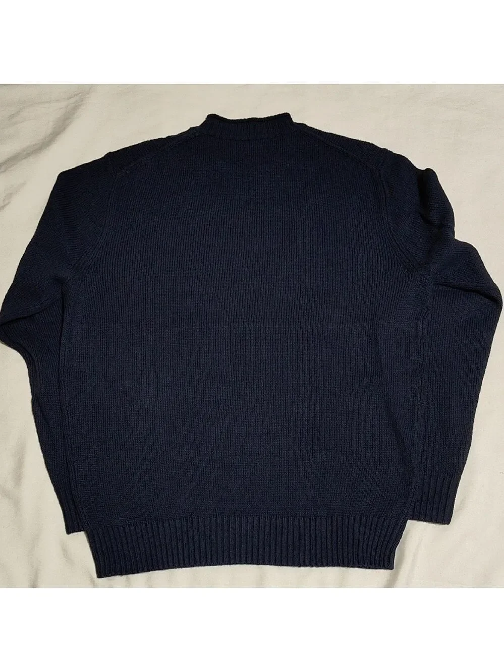 J. Crew Men's Deep Blue Crewneck Sweater